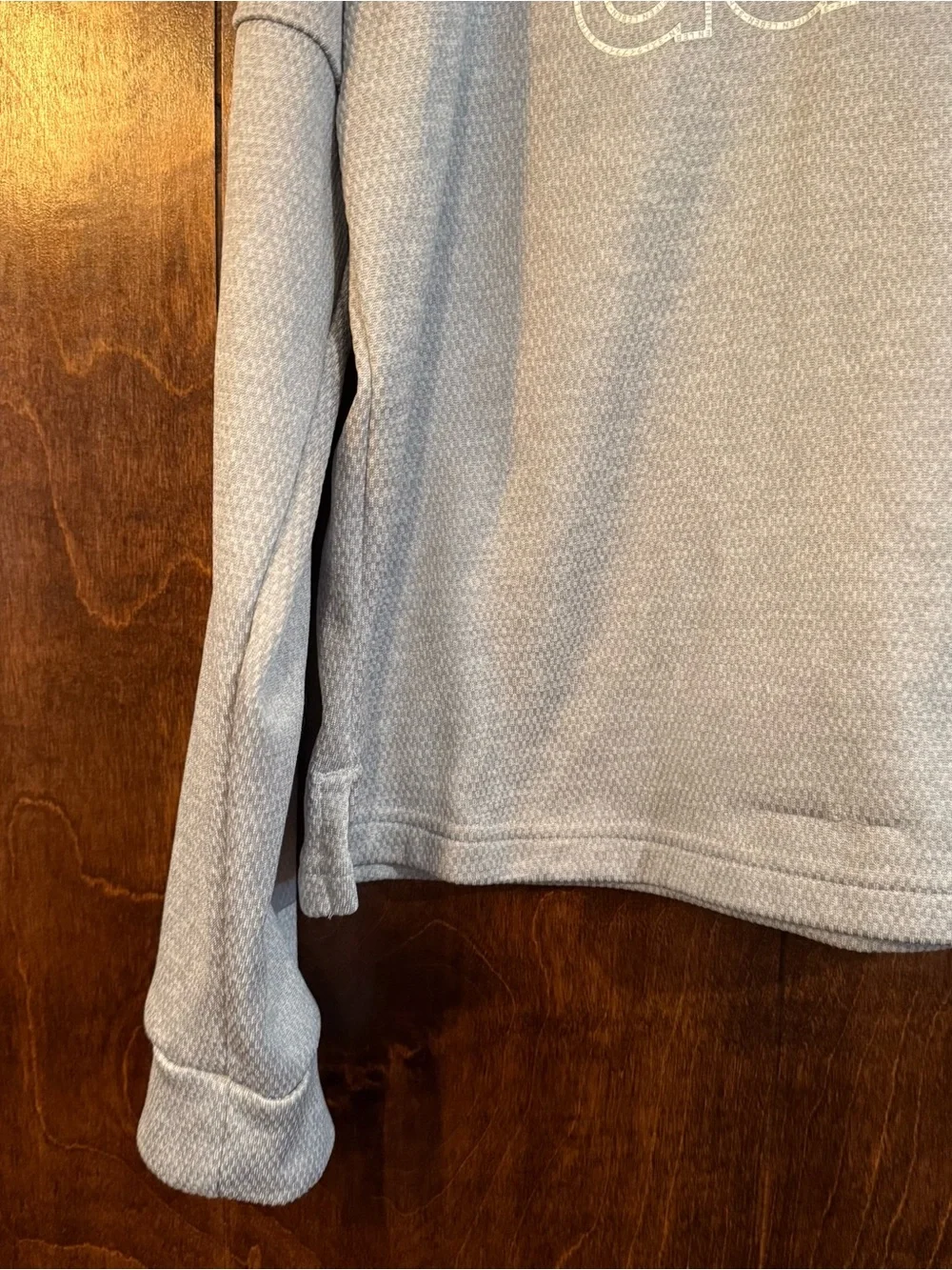 Adidas ClimaWarm Gray Cropped Hoodie Women’s Large Athleisure